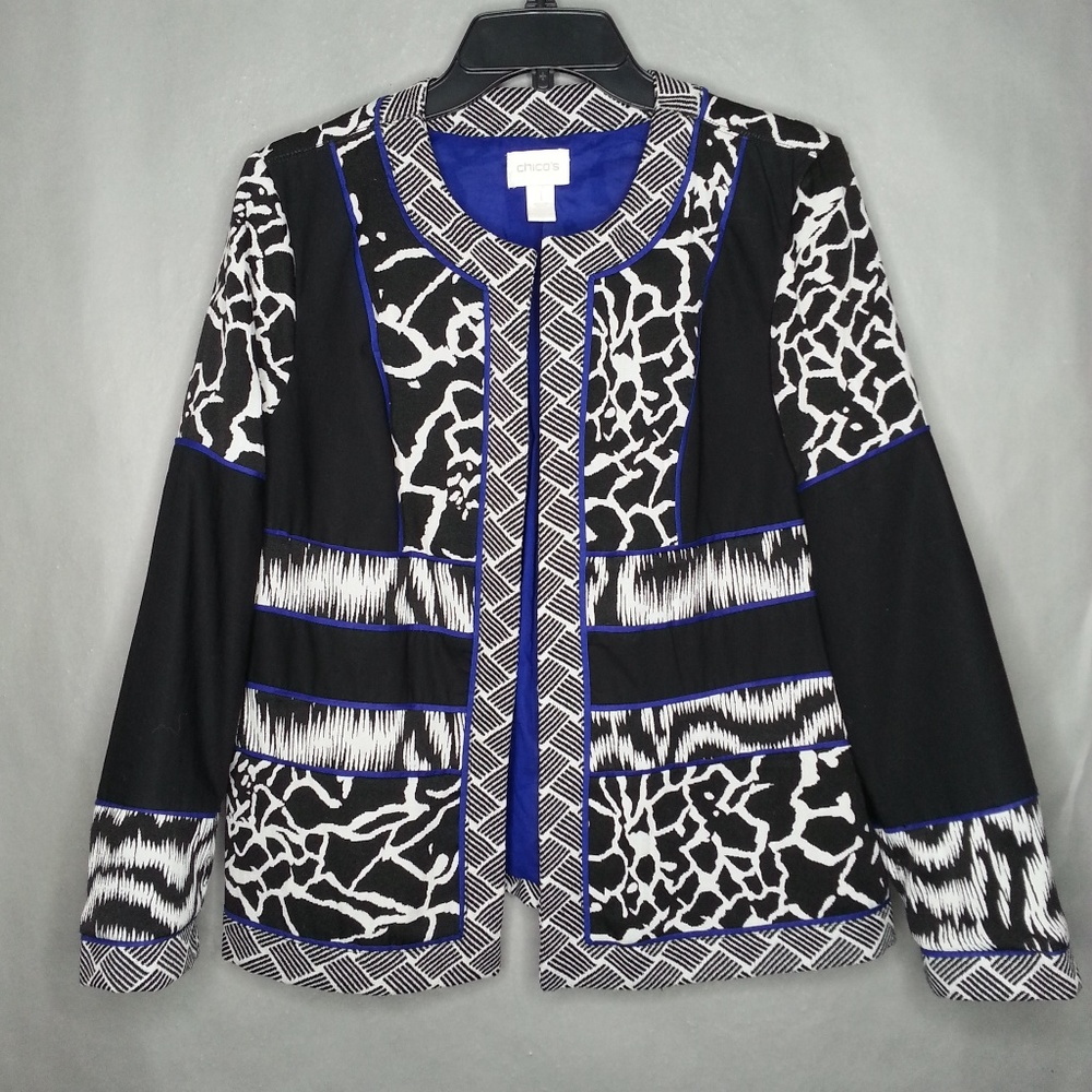 Chicos  Long Sleeve Jacket Womens Size 1
